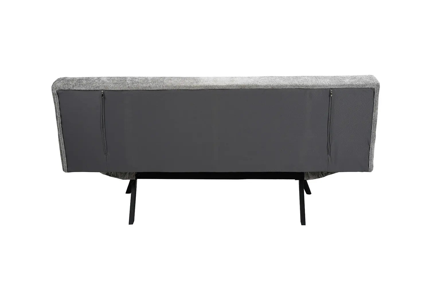 Canapé-lit en Tissu Gris BURSYA - 182 x 82 cm ROUSSEAU
