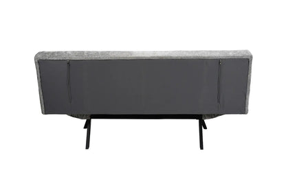 Canapé-lit en Tissu Gris BURSYA - 182 x 82 cm ROUSSEAU