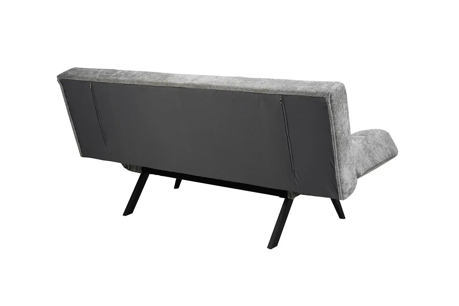 Canapé-lit en Tissu Gris BURSYA - 182 x 82 cm ROUSSEAU