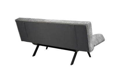 Canapé-lit en Tissu Gris BURSYA - 182 x 82 cm ROUSSEAU