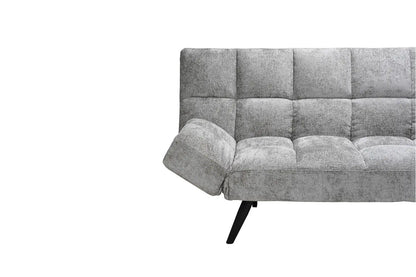Canapé-lit en Tissu Gris BURSYA - 182 x 82 cm ROUSSEAU