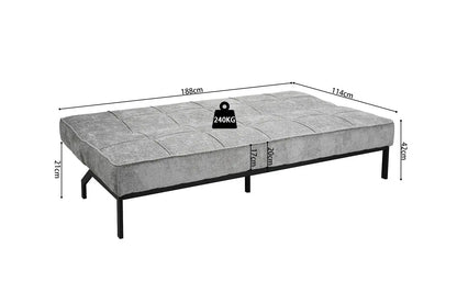 Canapé-lit en Tissu KONIA - 188 x 85 cm ROUSSEAU
