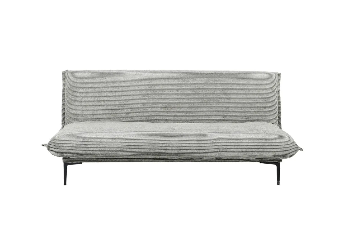 Canapé-lit en velours côtelé Gris foncé ALYSA - 190 x 80 cm ROUSSEAU