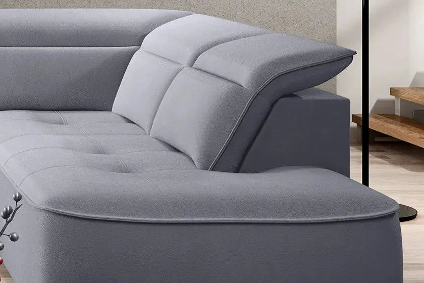 Canapé panoramique Convertible Électrique avec Coffre de Rangement MURILLO XL - 350 x 218 x 175 cm WERSAL