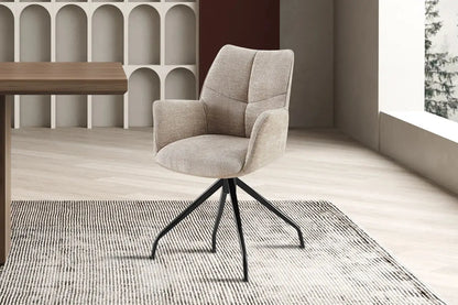 Chaises Pivotantes de Salle à Manger LAMYA Sable - 86 x 52.5 cm ROUSSEAU