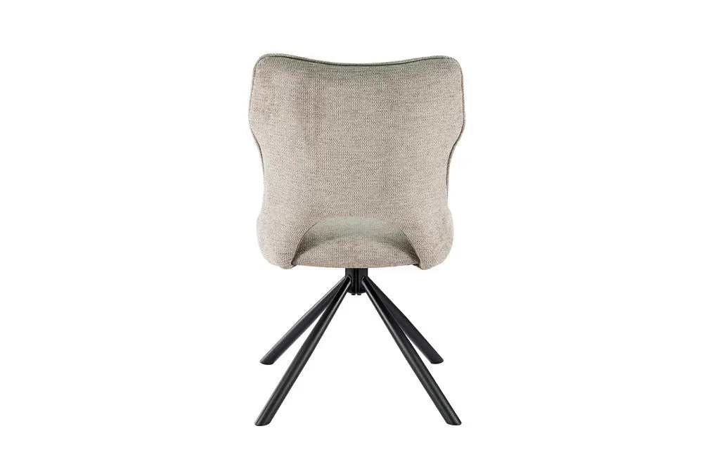 Chaise Pivotante de Salle à Manger MORY en Tissu Gris clair - 48 x 59.5 cm ROUSSEAU