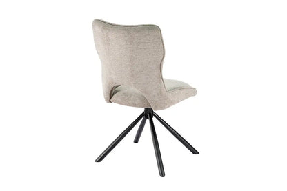 Chaise Pivotante de Salle à Manger MORY en Tissu Gris clair - 48 x 59.5 cm ROUSSEAU