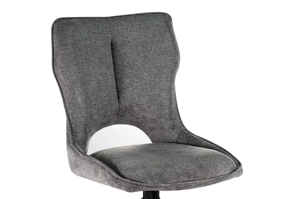 Chaise Pivotante de Salle à Manger MORY en Tissu Gris foncé - 48 x 59.5 cm ROUSSEAU