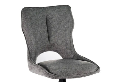 Chaise Pivotante de Salle à Manger MORY en Tissu Gris foncé - 48 x 59.5 cm ROUSSEAU