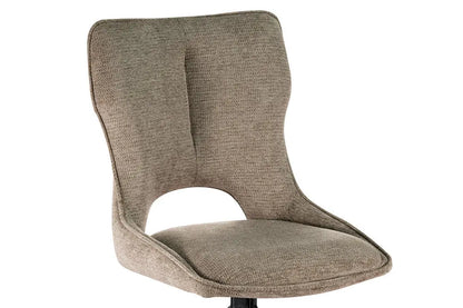 Chaise Pivotante de Salle à Manger MORY en Tissu Poivre - 48 x 59.5 cm ROUSSEAU