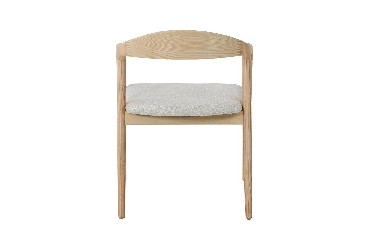 Chaise avec Accoudoir en Bois de Frêne CLARA Beige - 57 x 66.5cm ROUSSEAU