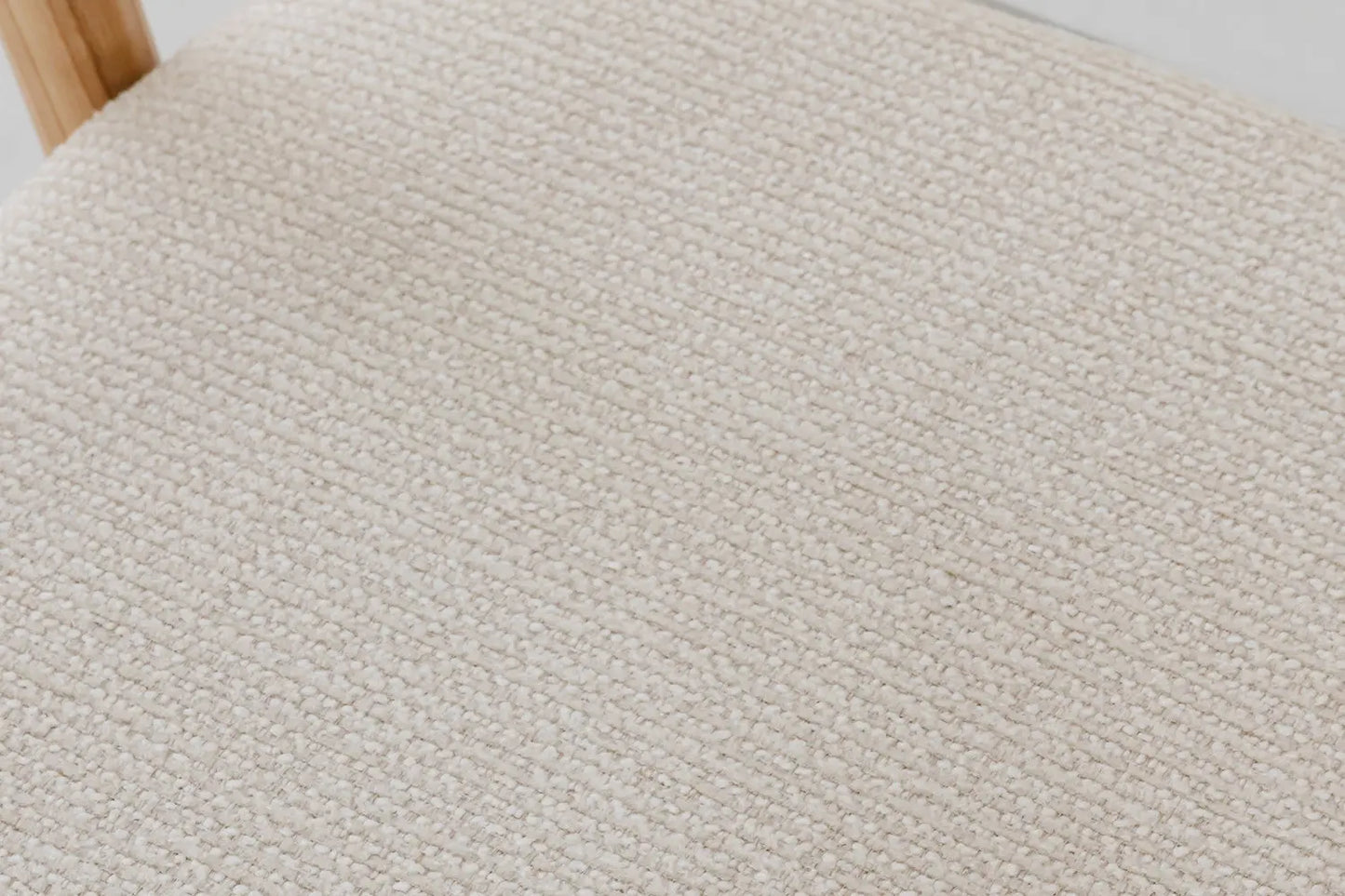 Chaise avec Accoudoir en Bois de Frêne CLARA Beige - 57 x 66.5cm ROUSSEAU