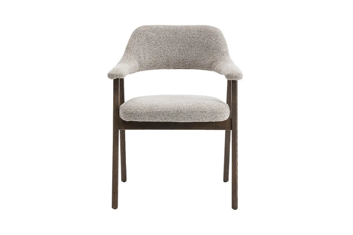 Chaise avec Accoudoir en Chêne Massieve Fumé CORALYA Sable - 64 x 59.5cm ROUSSEAU