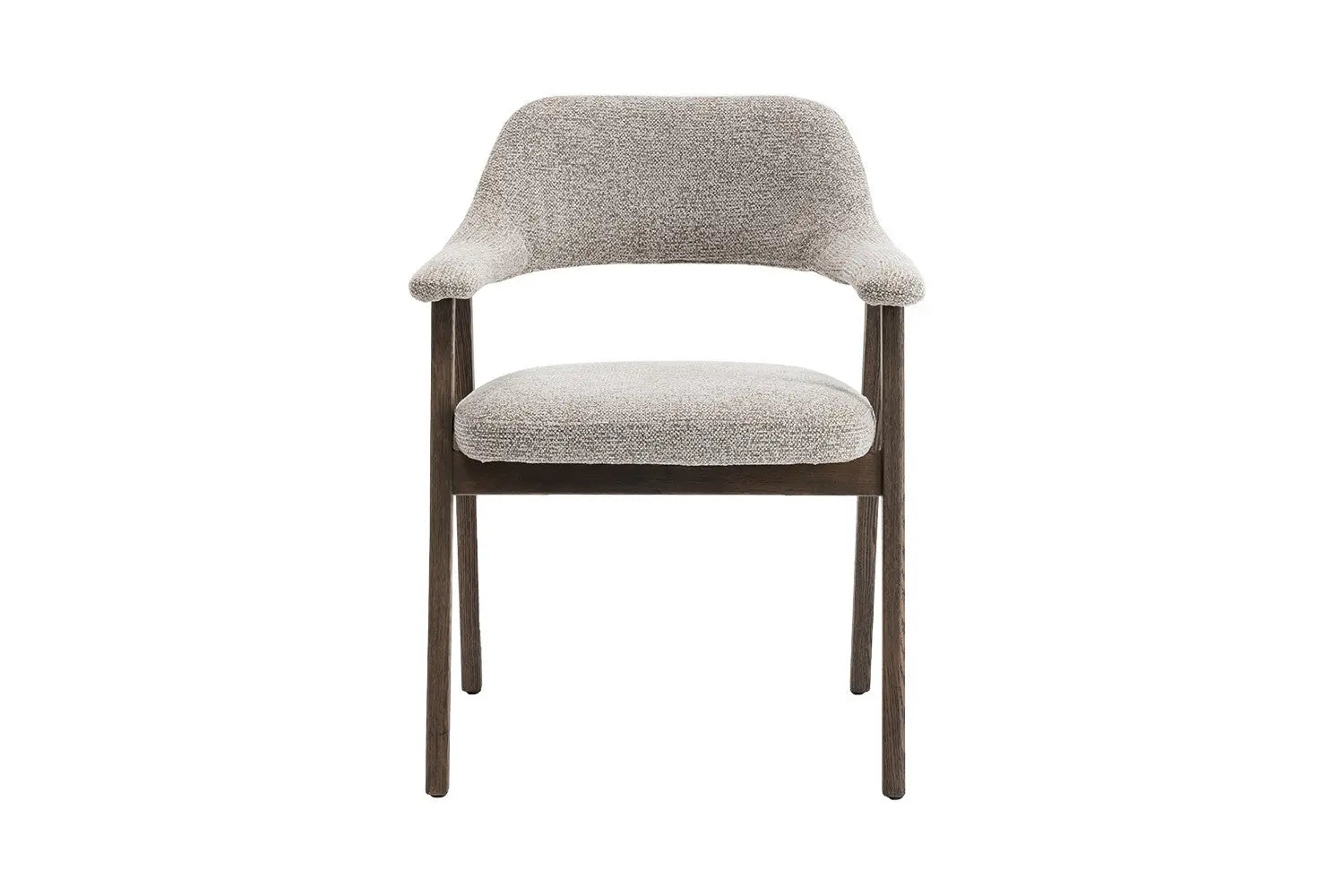 Chaise avec Accoudoir en Chêne Massieve Fumé CORALYA Sable - 64 x 59.5cm ROUSSEAU