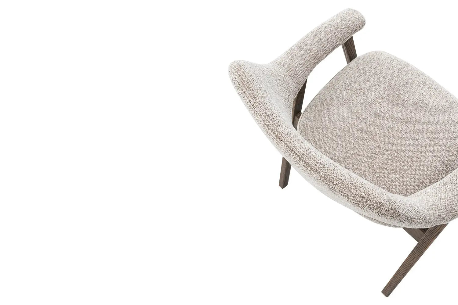 Chaise avec Accoudoir en Chêne Massieve Fumé CORALYA Sable - 64 x 59.5cm ROUSSEAU