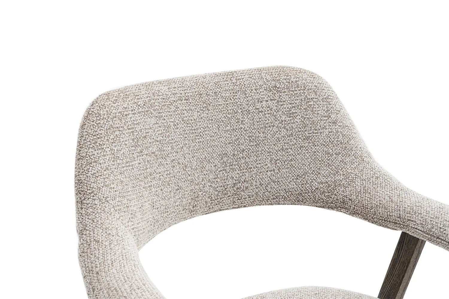 Chaise avec Accoudoir en Chêne Massieve Fumé CORALYA Sable - 64 x 59.5cm ROUSSEAU