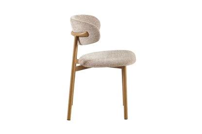 Chaise avec Pied en Métal COYA Sable - 53 x 52cm ROUSSEAU