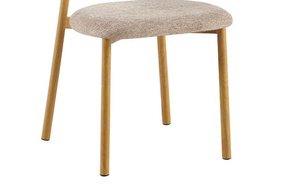 Chaise avec Pied en Métal COYA Sable - 53 x 52cm ROUSSEAU