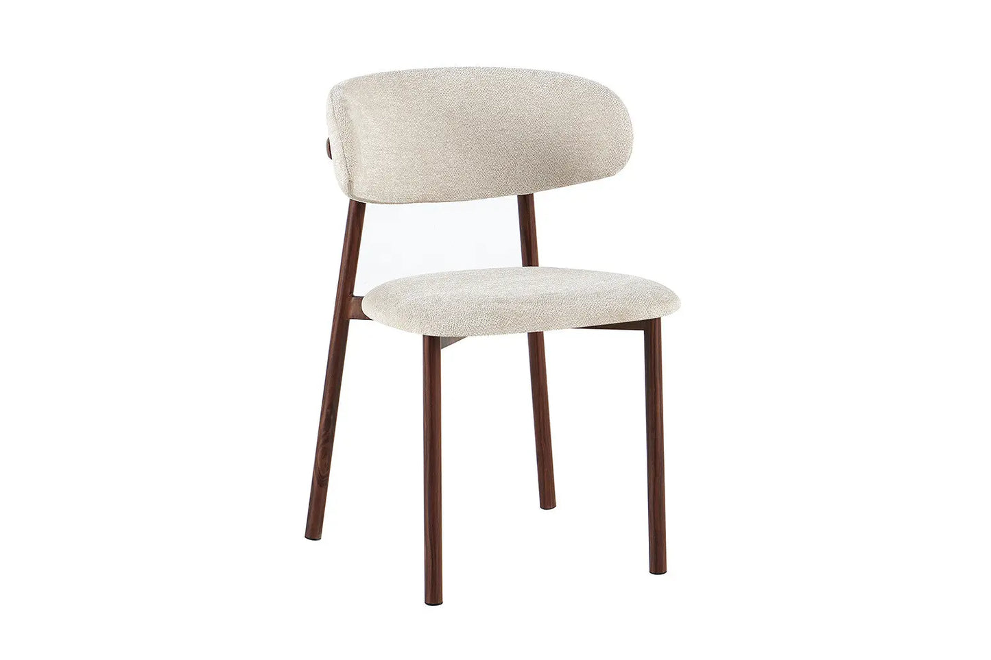 Chaise avec Pieds Noyer en Métal COYA Beige - 53 x 52cm ROUSSEAU