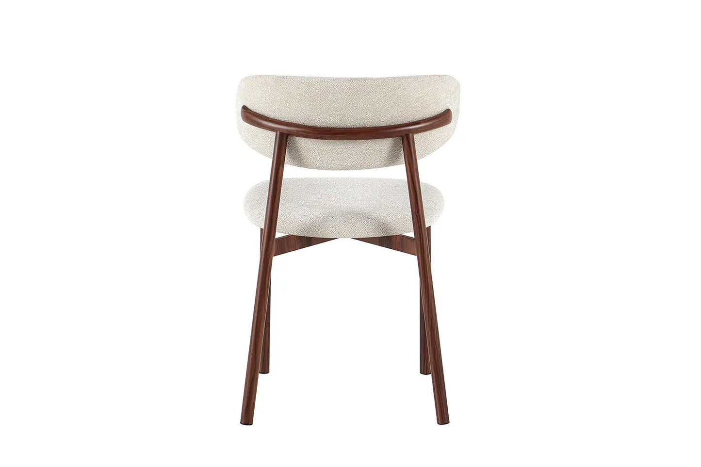 Chaise avec Pieds Noyer en Métal COYA Beige - 53 x 52cm ROUSSEAU