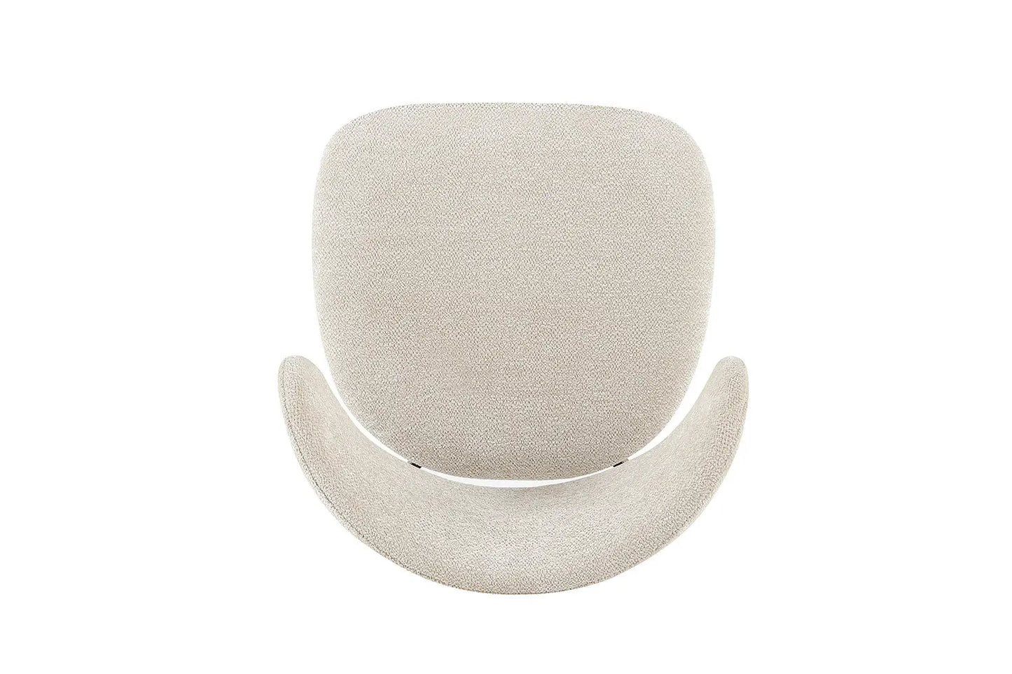 Chaise avec Pieds Noyer en Métal COYA Beige - 53 x 52cm ROUSSEAU