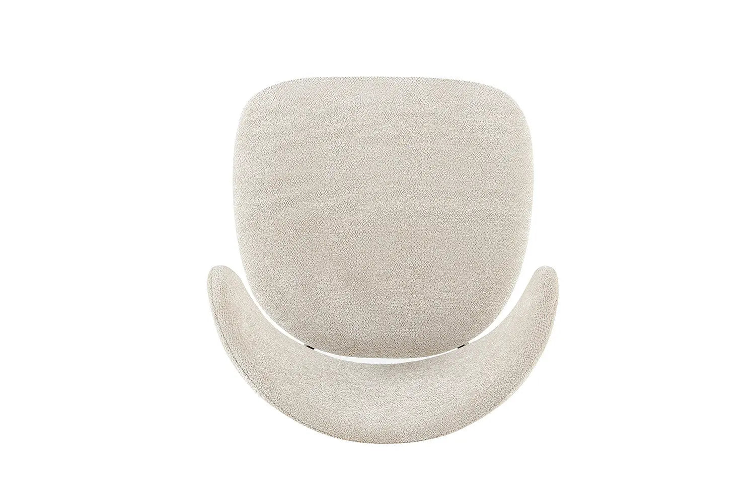 Chaise avec Pieds Noyer en Métal COYA Beige - 53 x 52cm ROUSSEAU