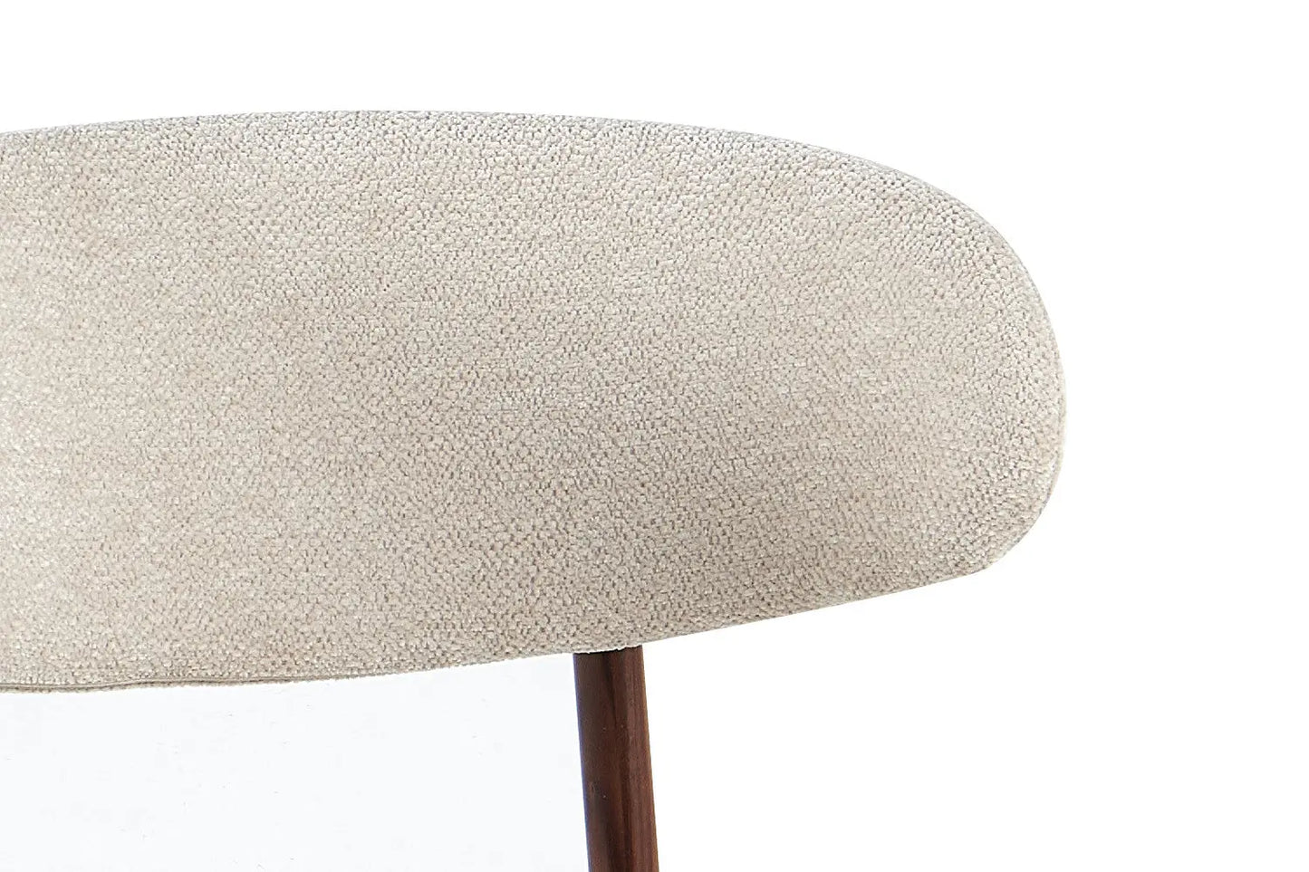 Chaise avec Pieds Noyer en Métal COYA Beige - 53 x 52cm ROUSSEAU