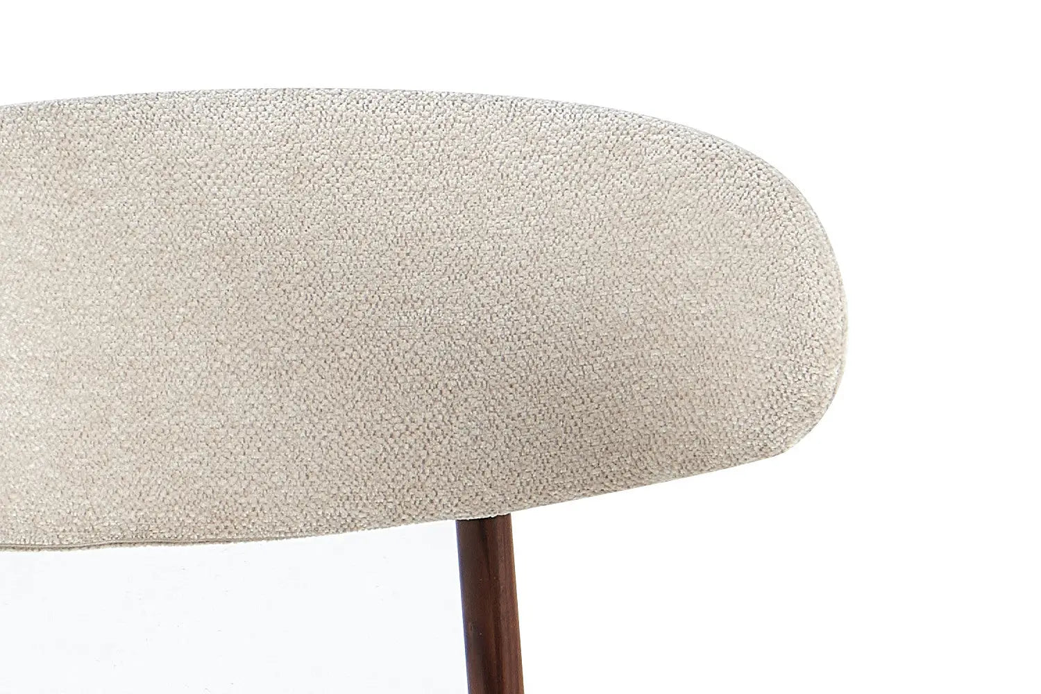 Chaise avec Pieds Noyer en Métal COYA Beige - 53 x 52cm ROUSSEAU