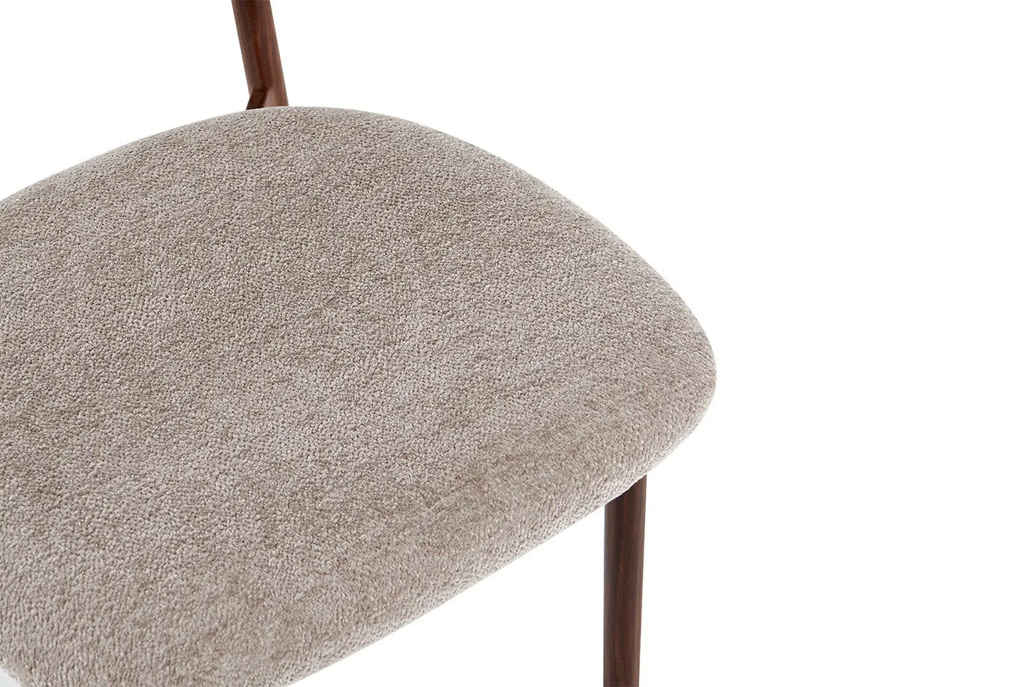 Chaise avec Pieds Noyer en Métal COYA Sable - 53 x 52cm ROUSSEAU