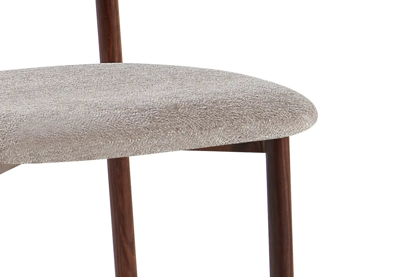 Chaise avec Pieds Noyer en Métal COYA Sable - 53 x 52cm ROUSSEAU