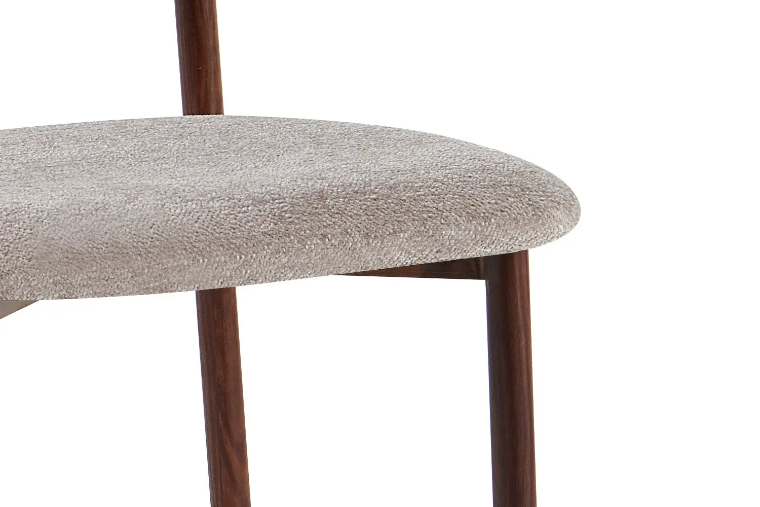 Chaise avec Pieds Noyer en Métal COYA Sable - 53 x 52cm ROUSSEAU