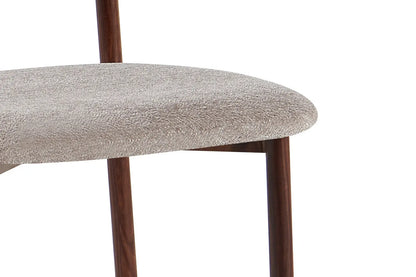 Chaise avec Pieds Noyer en Métal COYA Sable - 53 x 52cm ROUSSEAU