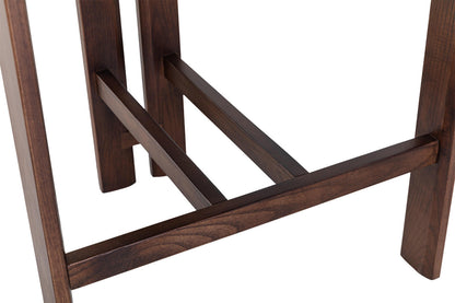 Chaise de Bar CAMILLE Beige en Bois de Frêne et Noyer - 56 x 52 cm ROUSSEAU