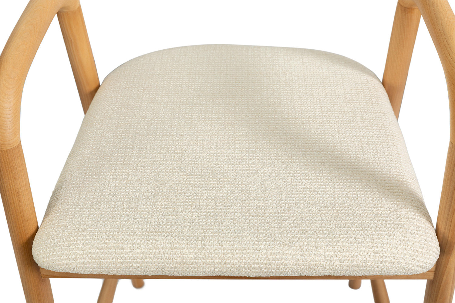 Chaise de Bar CLAIRE Beige en Bois de Frêne - 55.5 x 57.5 cm ROUSSEAU