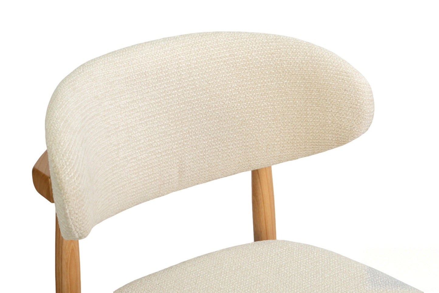 Chaise de Bar CLARA Beige en Bois de Frêne Naturel - 50 x 56 cm HOUSE NORDIC