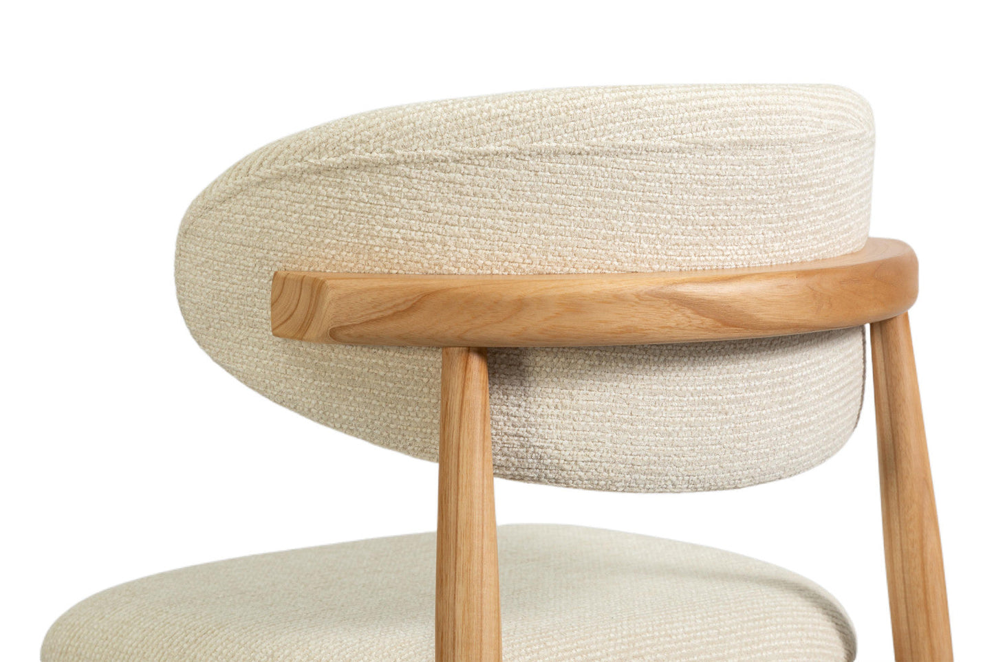 Chaise de Bar CLARA Beige en Bois de Frêne Naturel - 50 x 56 cm HOUSE NORDIC