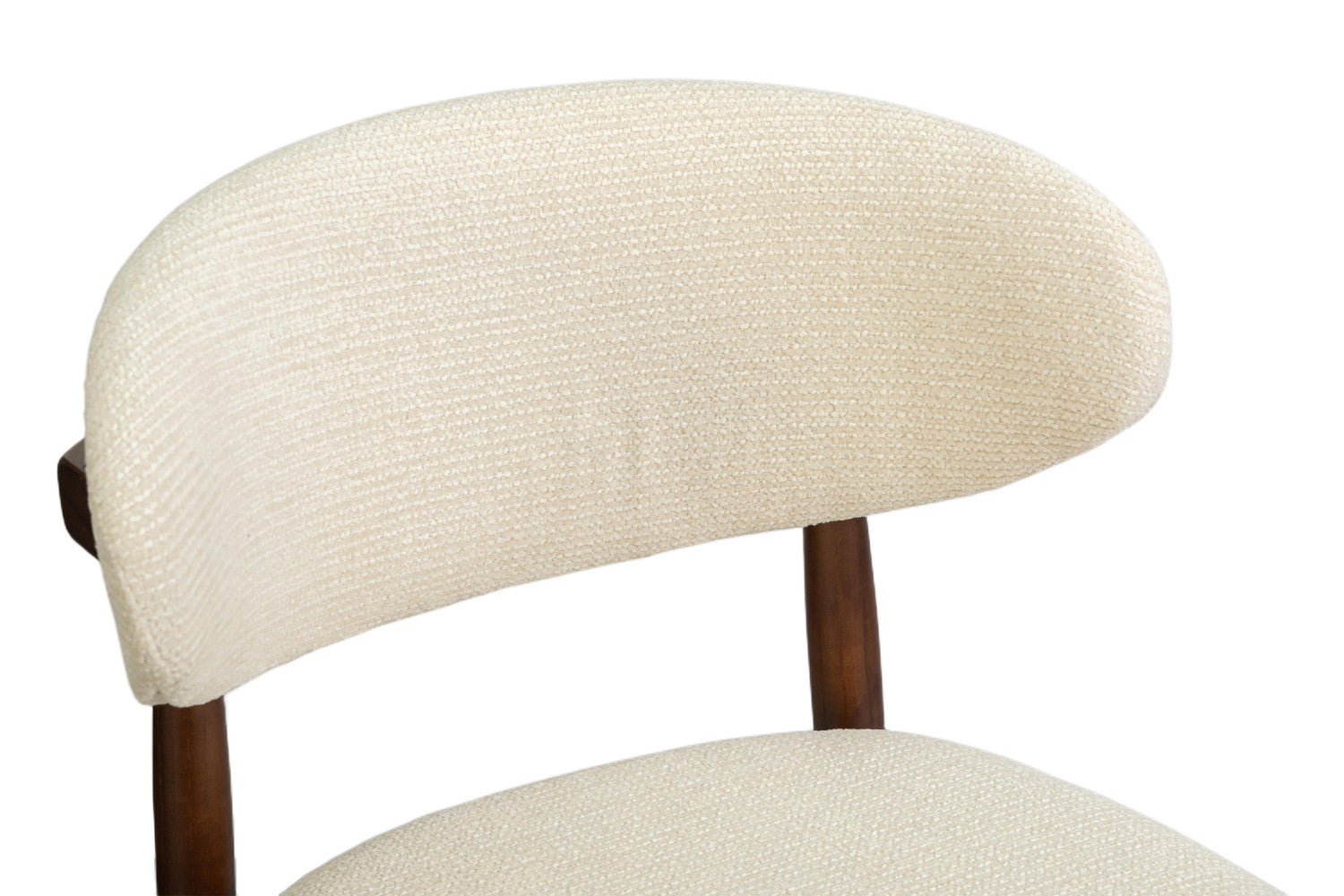 Chaise de Bar CLARA Beige en Bois de Frêne et Noyer - 50 x 56 cm ROUSSEAU