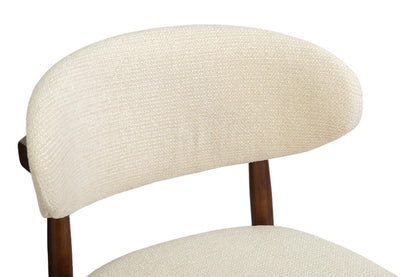 Chaise de Bar CLARA Beige en Bois de Frêne et Noyer - 50 x 56 cm ROUSSEAU