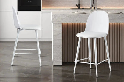 Chaise de Bar JASMYN Blanc - 44 x 51 cm ROUSSEAU