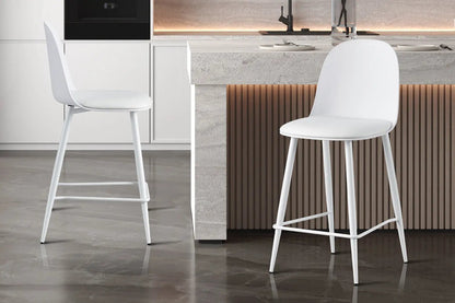 Chaise de Bar JASMYN Blanc - 44 x 51 cm ROUSSEAU