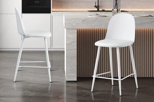 Chaise de Bar JASMYN Blanc - 44 x 51 cm ROUSSEAU