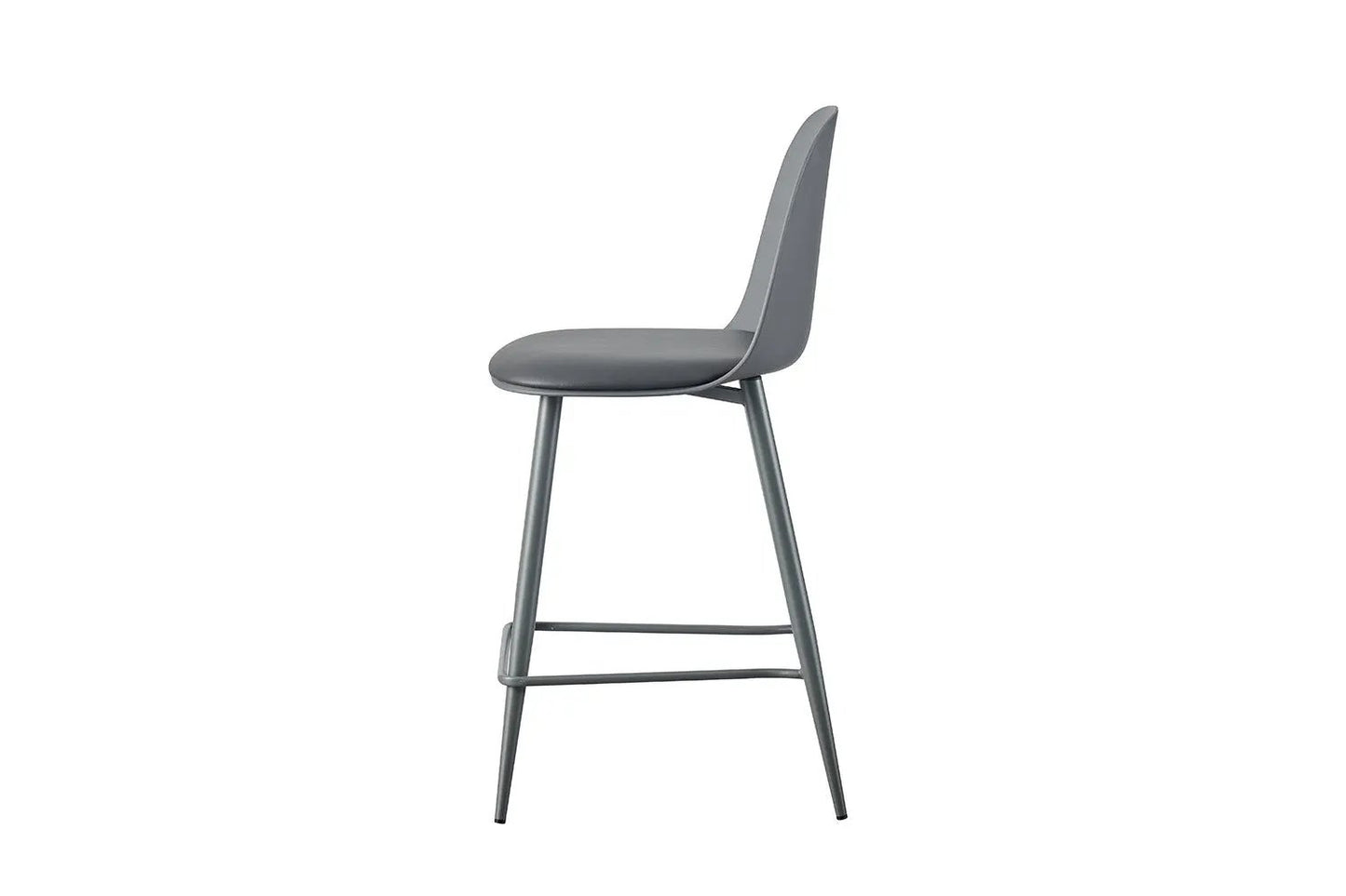 Chaise de Bar JASMYN Gris - 44 x 51 cm ROUSSEAU