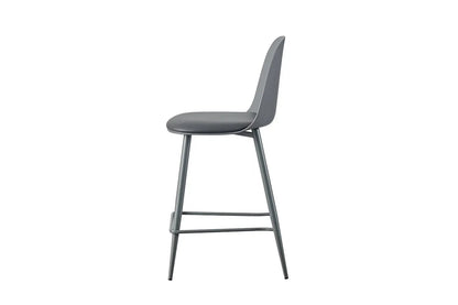 Chaise de Bar JASMYN Gris - 44 x 51 cm ROUSSEAU