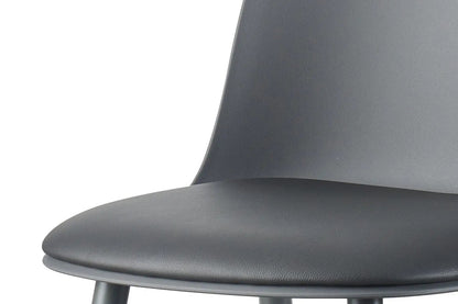 Chaise de Bar JASMYN Gris - 44 x 51 cm ROUSSEAU