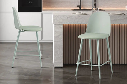 Chaise de Bar JASMYN Gris-vert - 44 x 51 cm ROUSSEAU