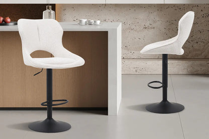 Chaise de Bar MORY en Tissu Beige - 51 x 53 cm ROUSSEAU