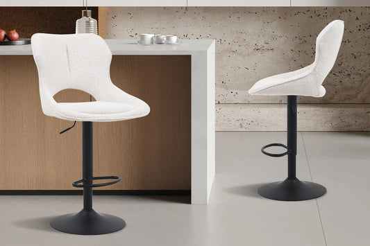 Chaise de Bar MORY en Tissu Beige - 51 x 53 cm ROUSSEAU