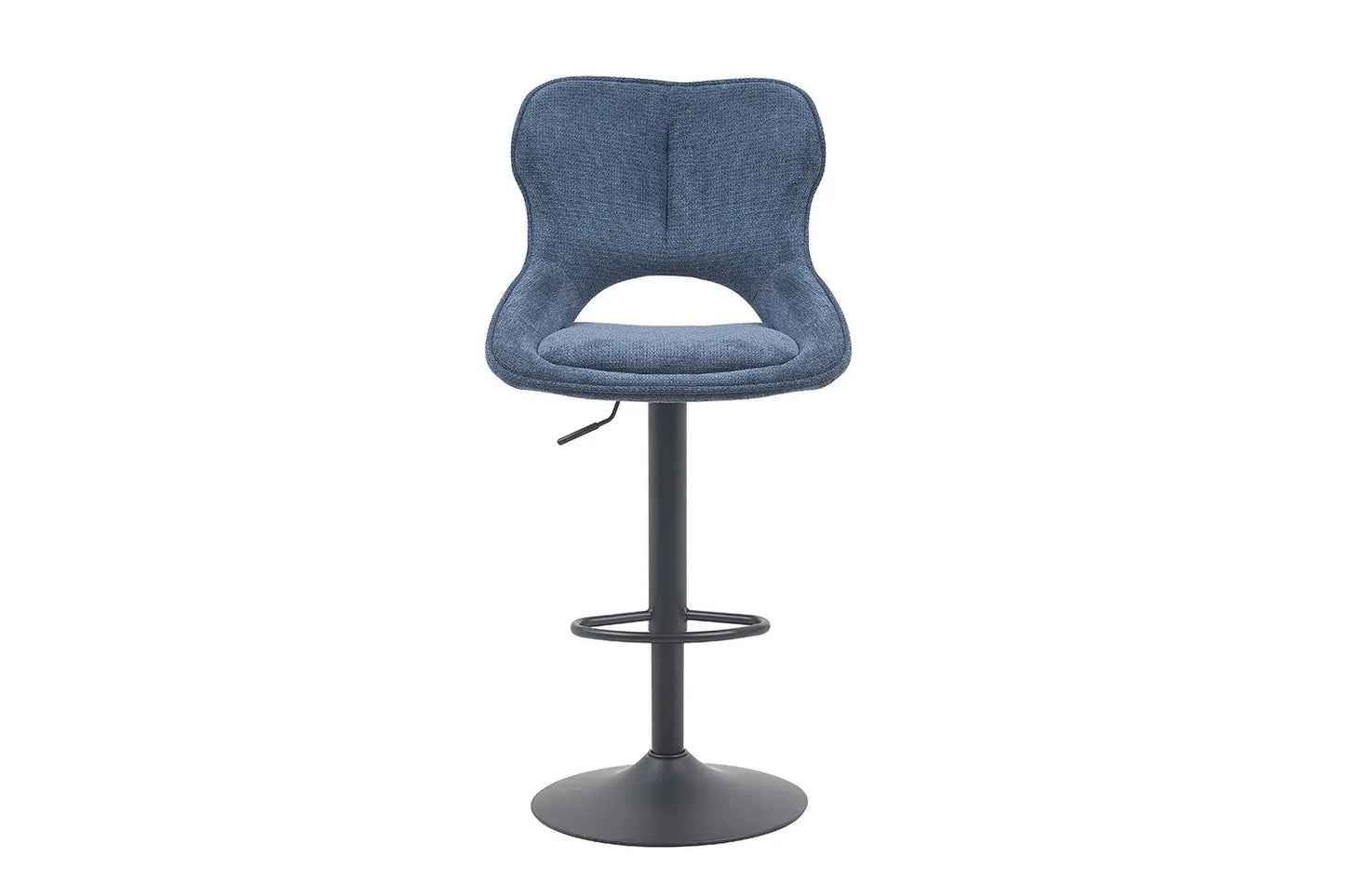Chaise de Bar Pivotante MORY en Tissu Bleu - 51 x 53 cm ROUSSEAU