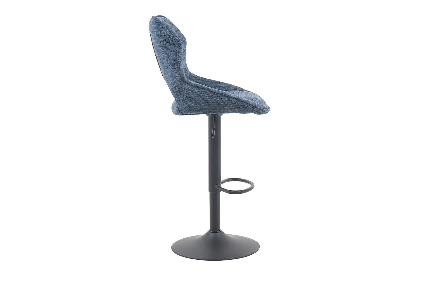 Chaise de Bar Pivotante MORY en Tissu Bleu - 51 x 53 cm ROUSSEAU