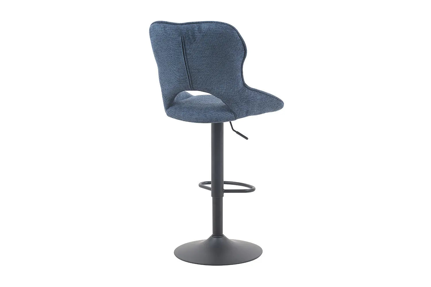 Chaise de Bar Pivotante MORY en Tissu Bleu - 51 x 53 cm ROUSSEAU